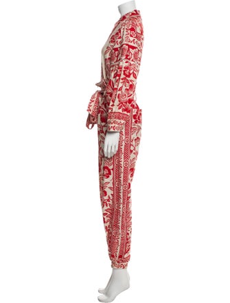 Farm Rio Linen Printed Jumpsuit