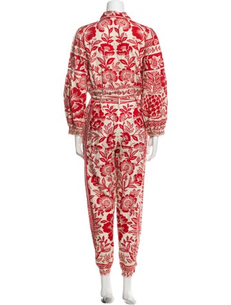 Farm Rio Linen Printed Jumpsuit