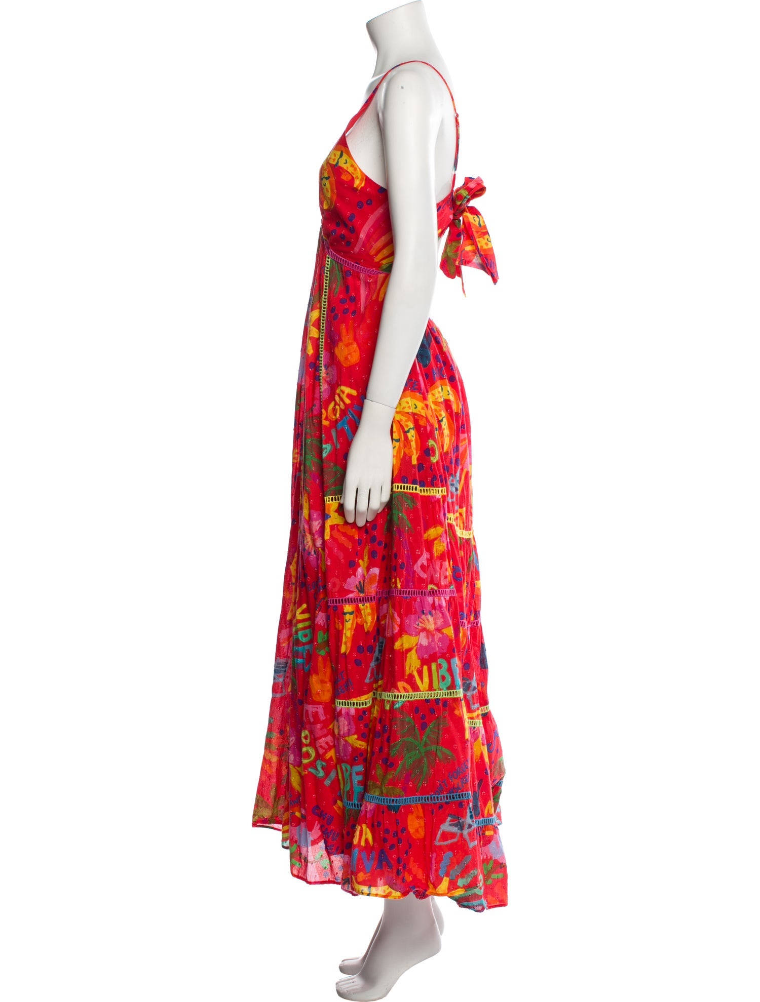 Farm Rio Floral Print Long Dress