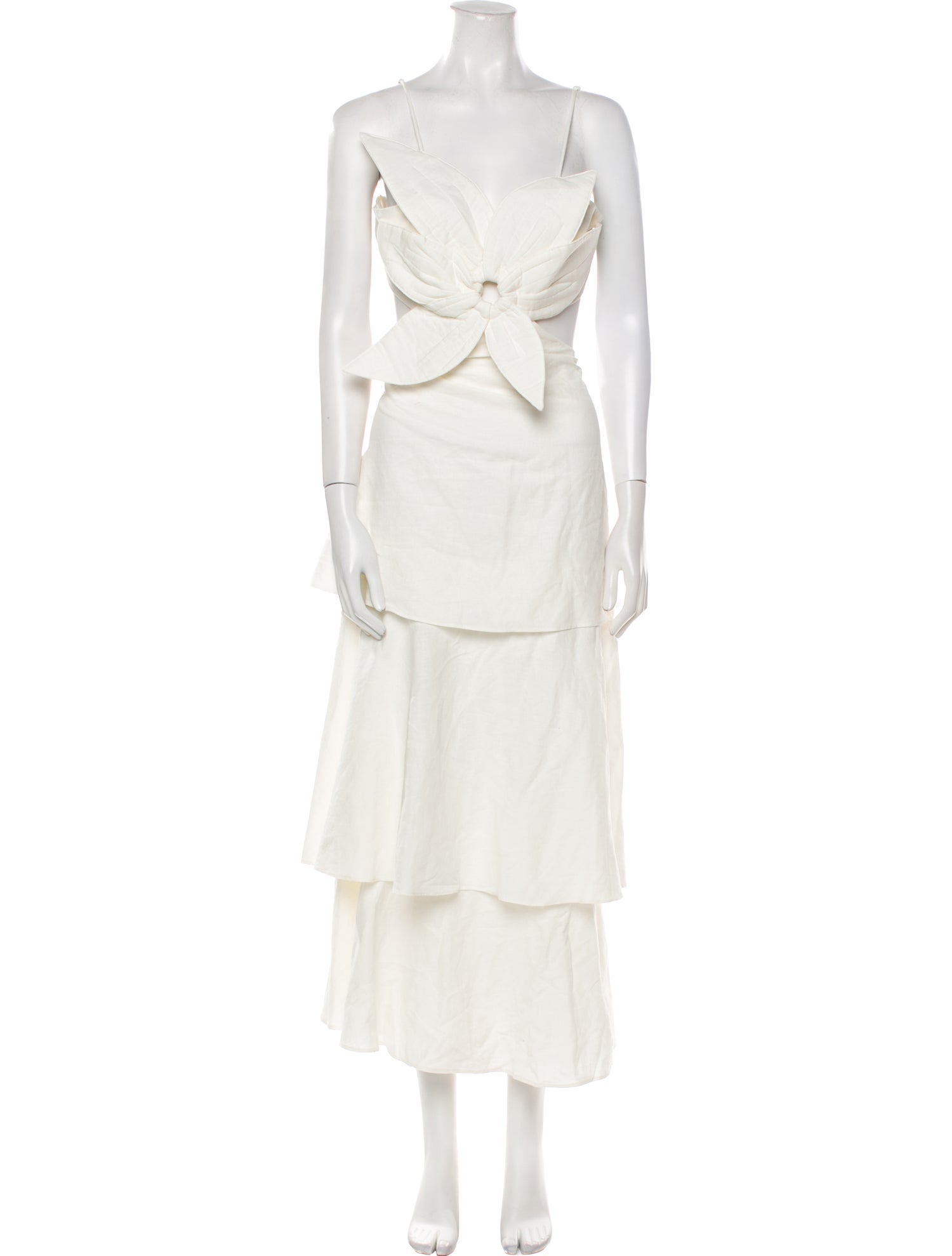 Farm Rio Square Neckline Long Dress