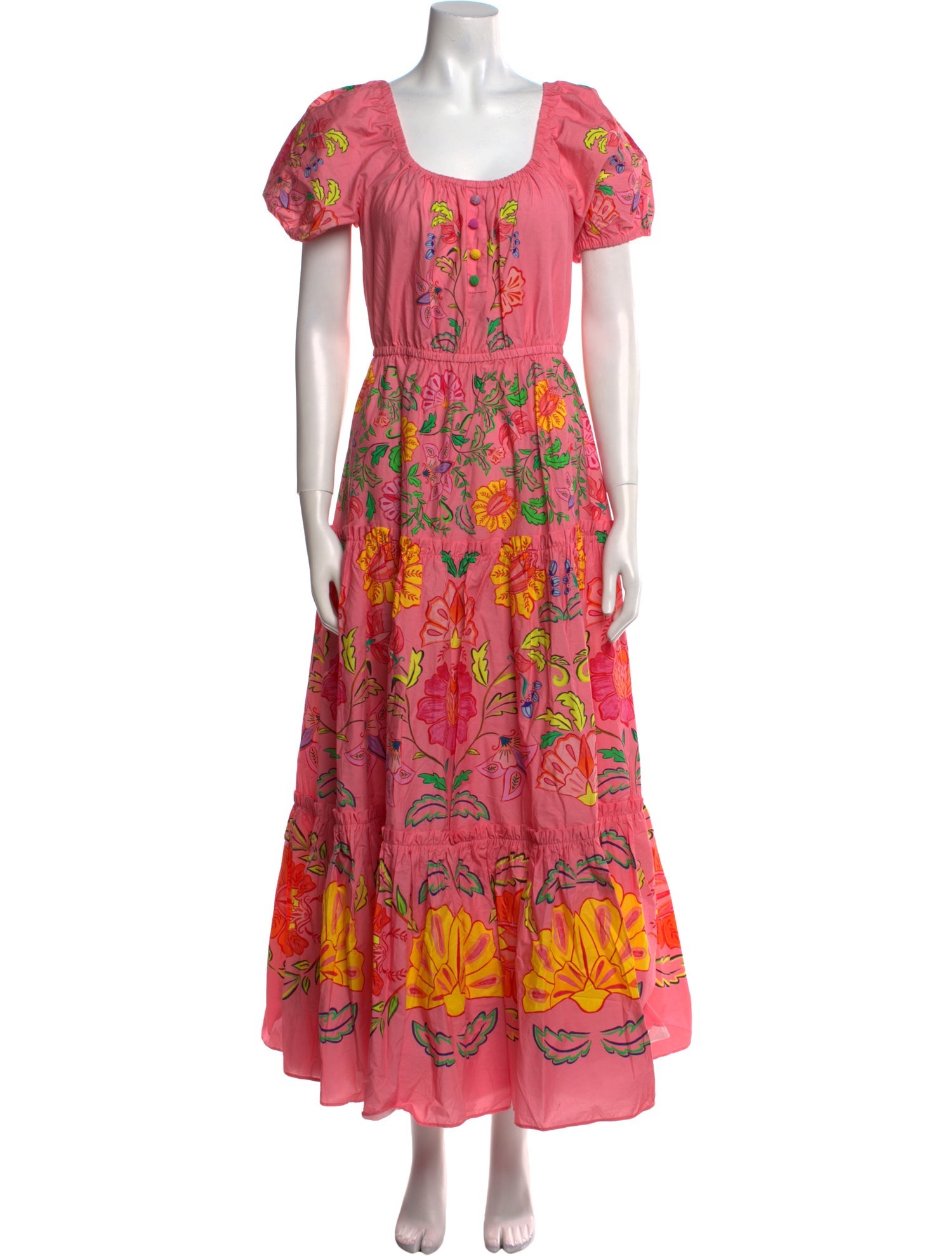 Farm Rio Floral Print Long Dress w/ Tags