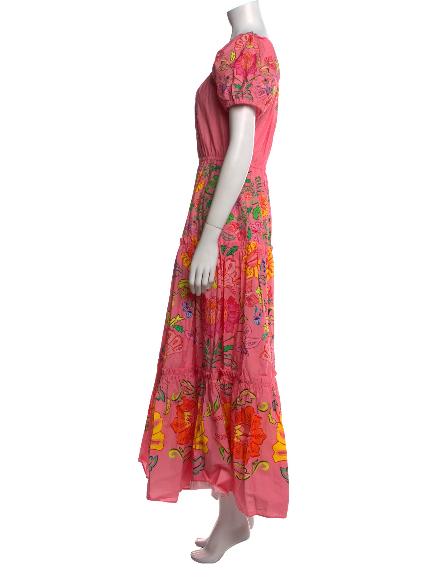 Farm Rio Floral Print Long Dress w/ Tags