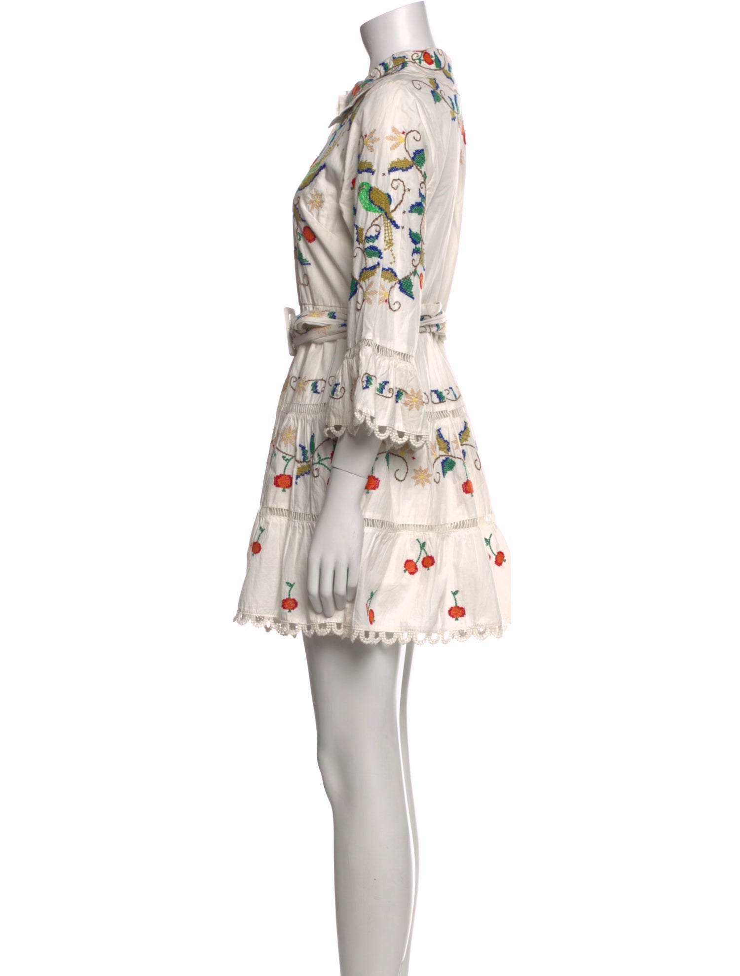 Farm Rio Floral Print Mini Dress