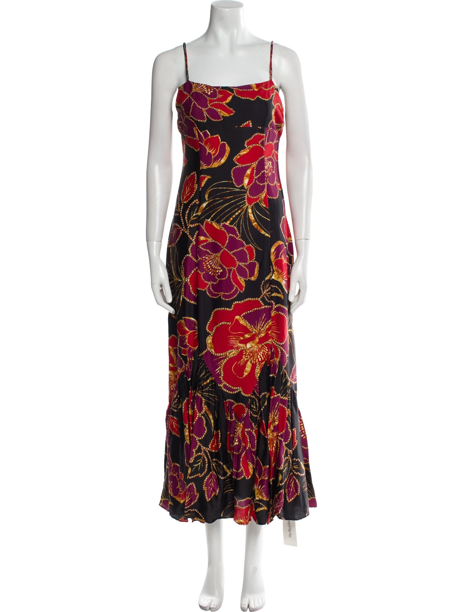 Farm Rio Floral Print Long Dress