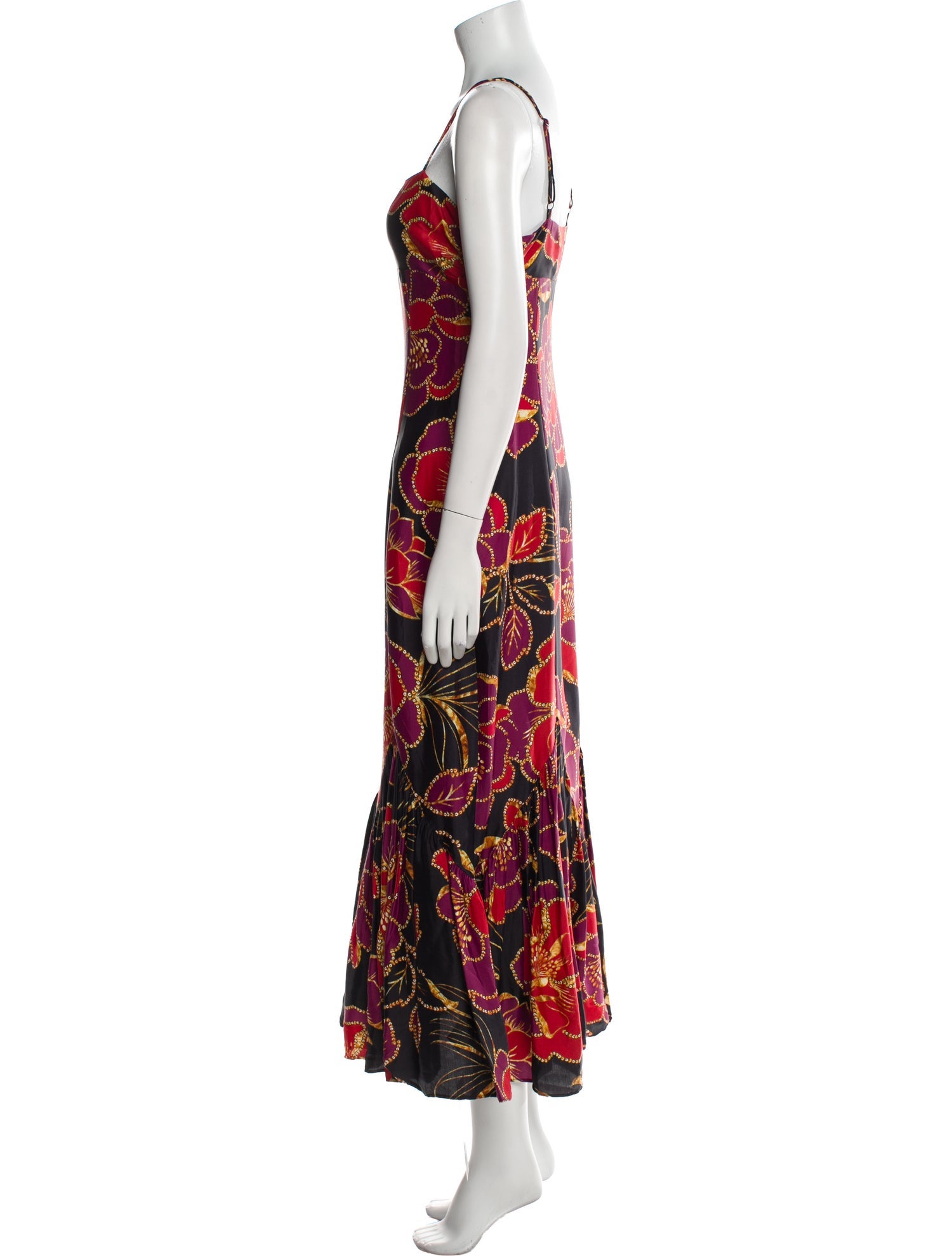 Farm Rio Floral Print Long Dress
