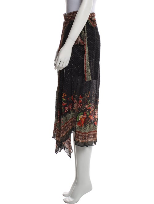 Farm Rio Floral Print Midi Length Skirt