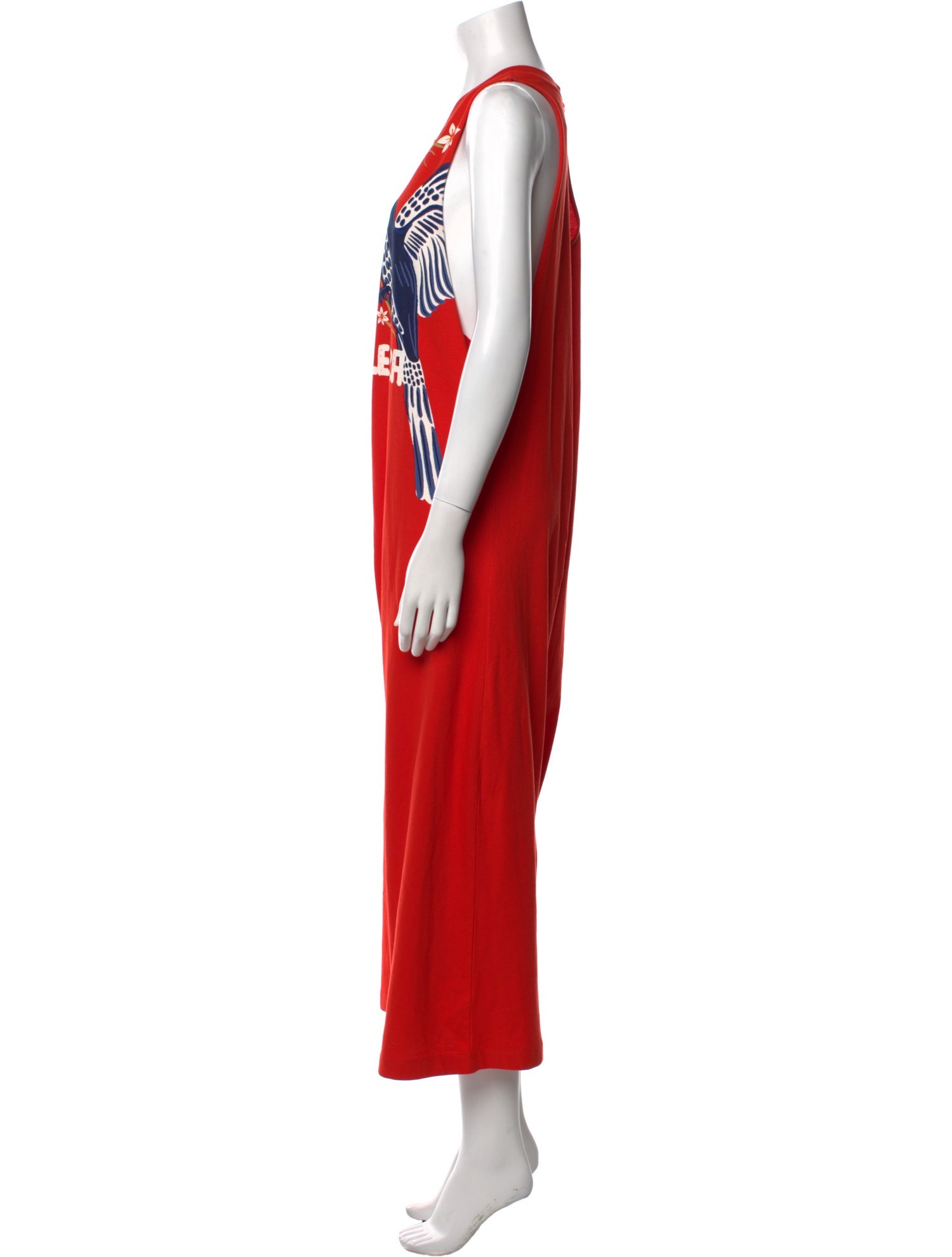 Farm Rio Graphic Print Crew Neck Jumpsuit