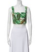 Farm Rio Linen Printed Crop Top