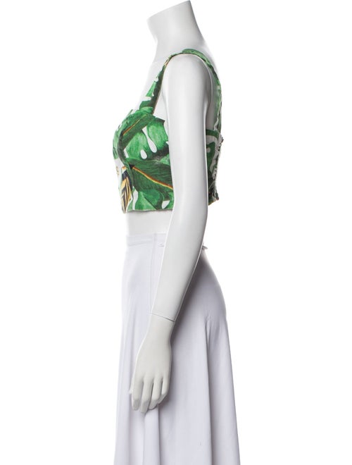 Farm Rio Linen Printed Crop Top