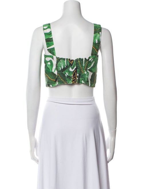 Farm Rio Linen Printed Crop Top