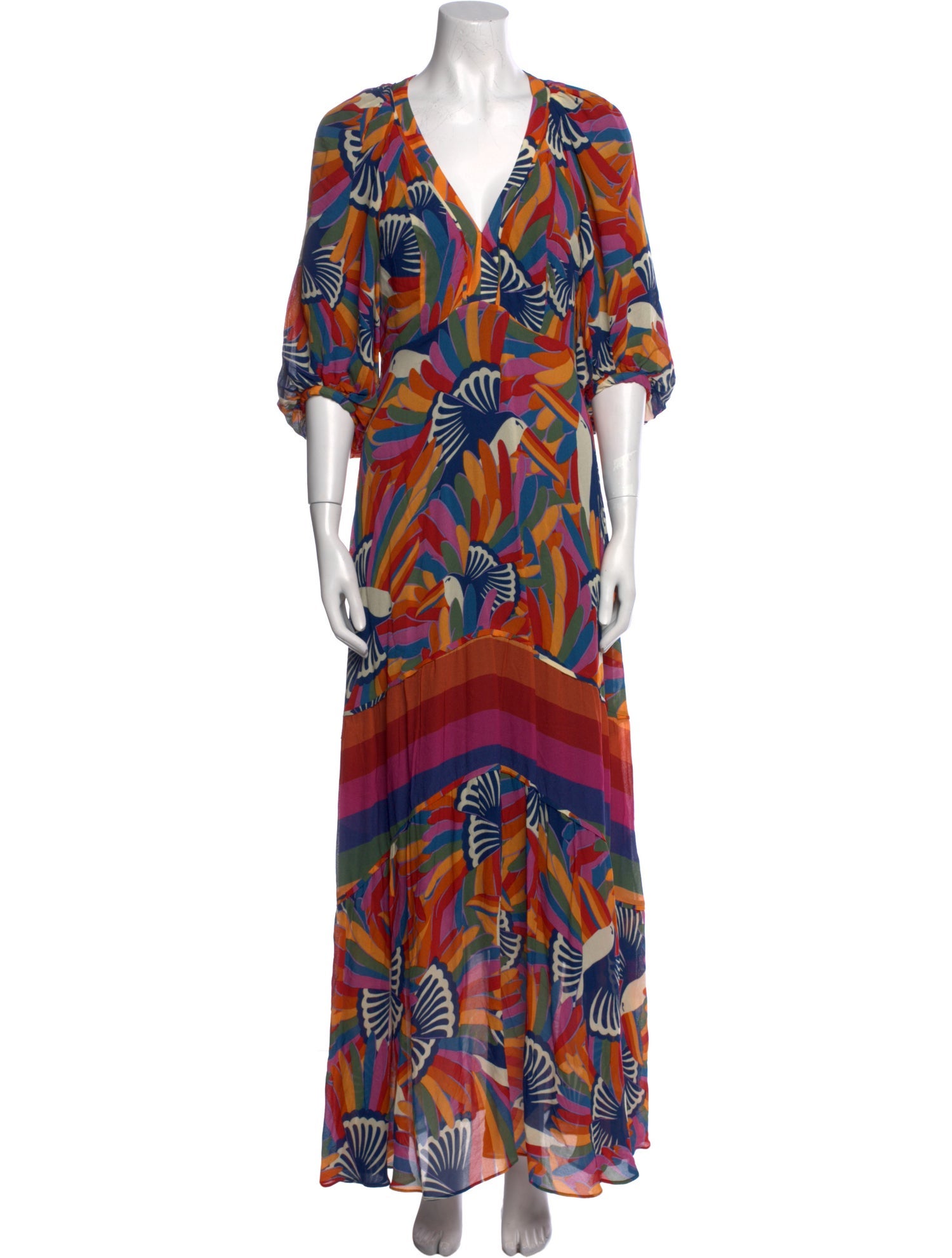 Farm Rio Printed Long Dress