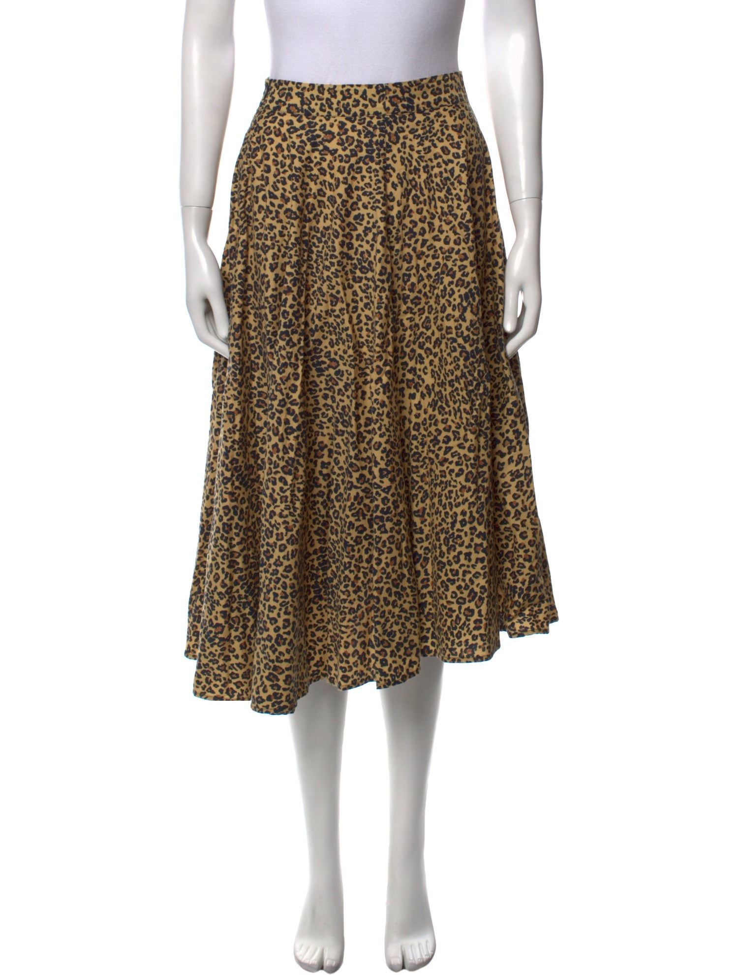 Farm Rio Animal Print Knee-Length Skirt