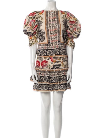 Farm Rio Printed Embroidered Accent Skirt Set