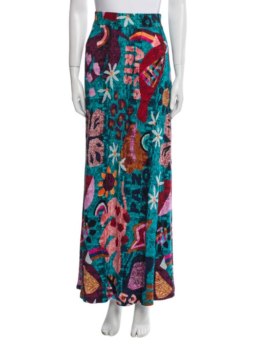 Farm Rio Printed Long Skirt