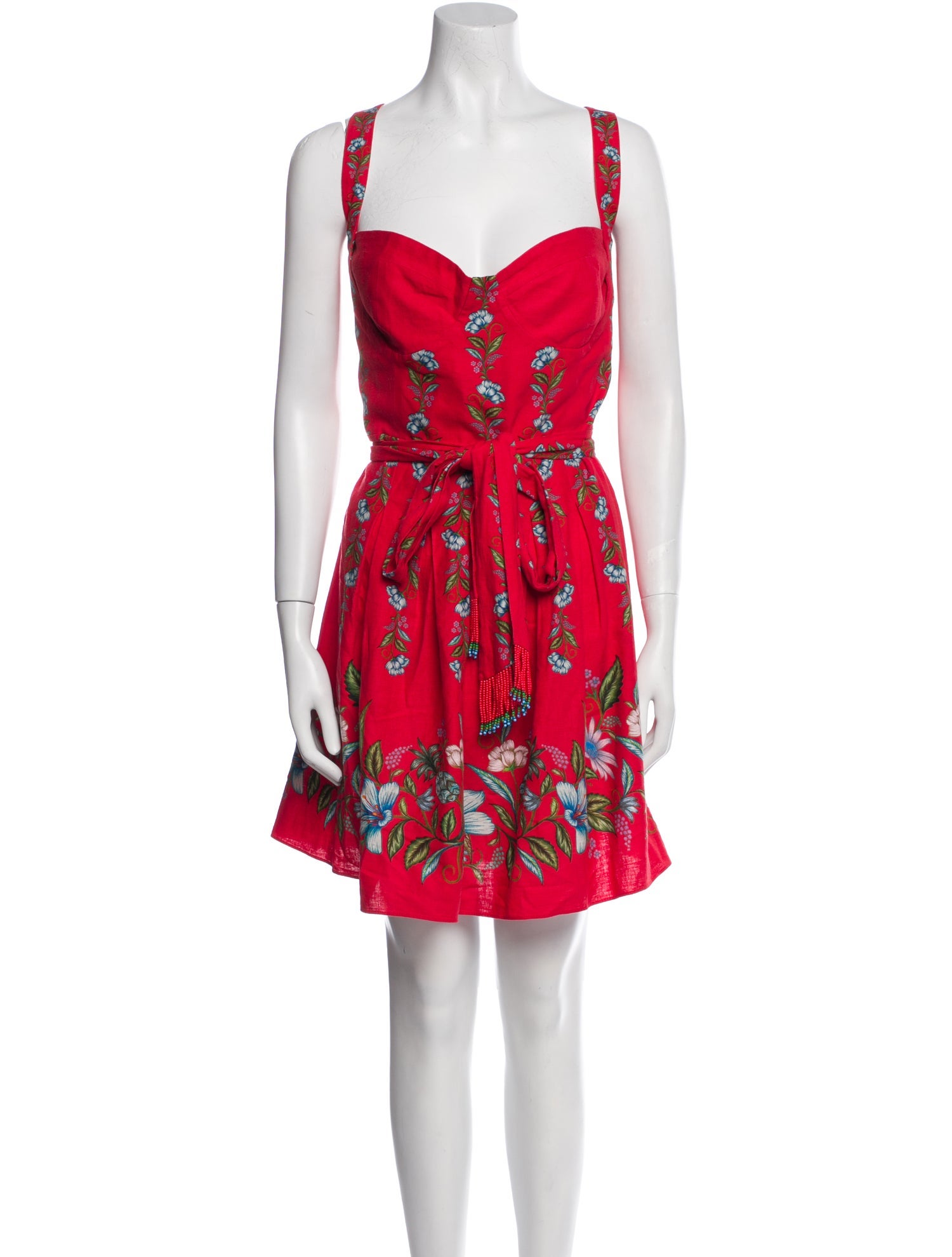 Farm Rio Floral Print Mini Dress