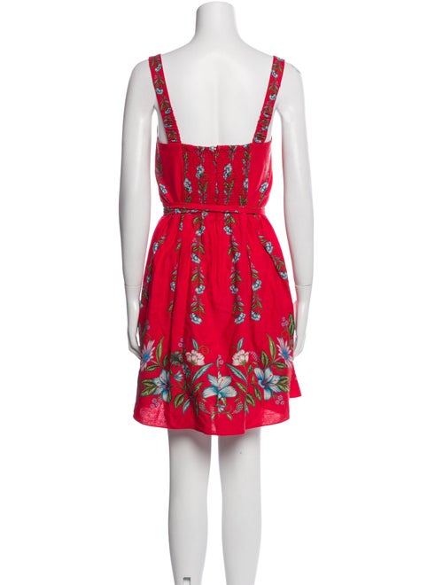Farm Rio Floral Print Mini Dress
