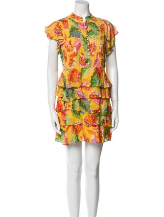 Farm Rio Floral Print Mini Dress