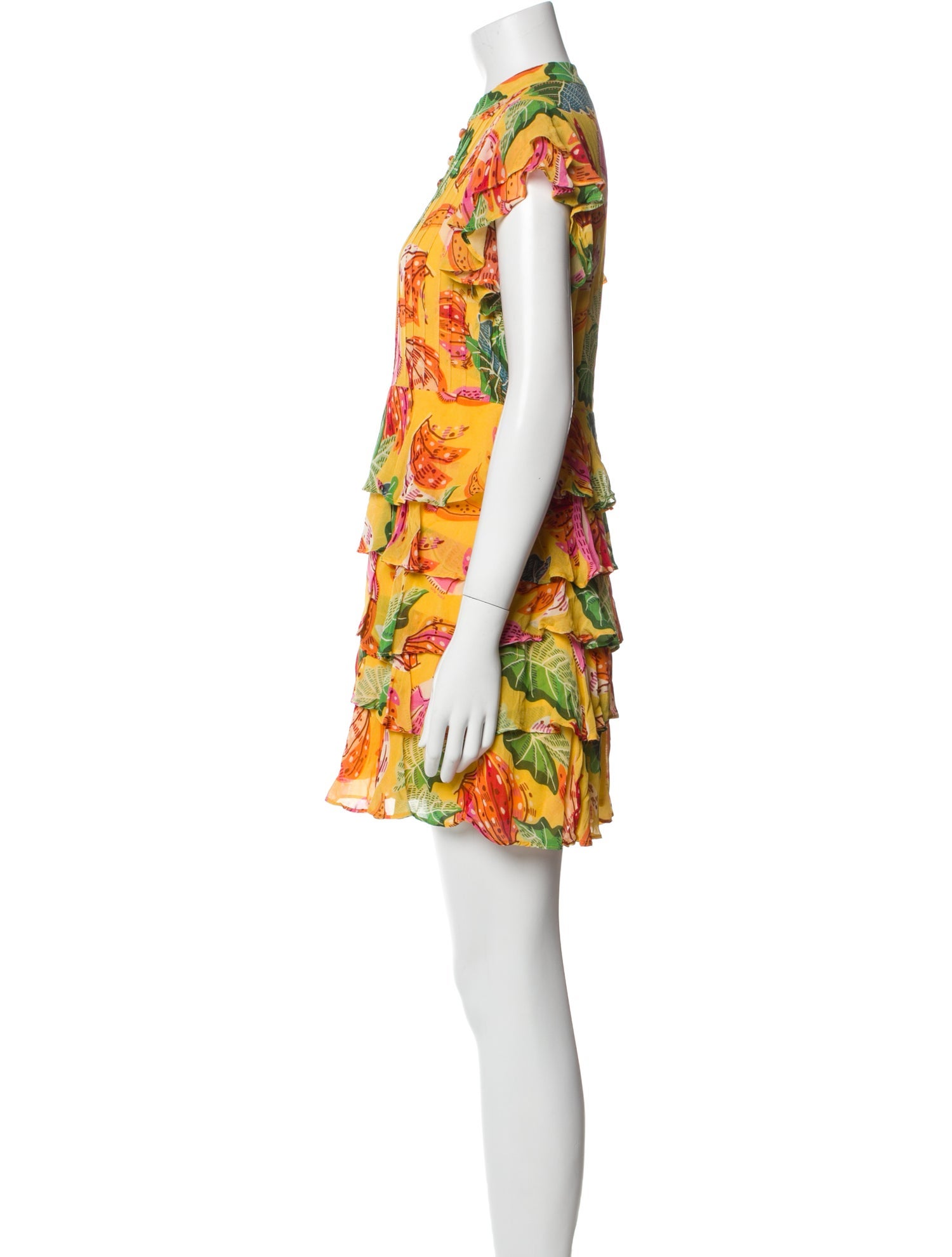 Farm Rio Floral Print Mini Dress