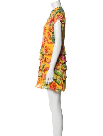Farm Rio Floral Print Mini Dress