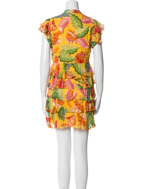 Farm Rio Floral Print Mini Dress