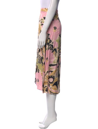 Farm Rio Floral Print Midi Length Skirt