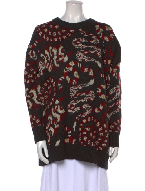 Farm Rio Printed Crew Neck Sweater