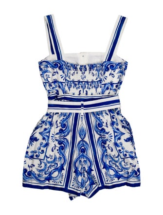 Farm Rio Linen Printed Romper