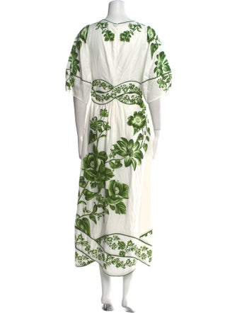 Farm Rio Floral Print Long Dress