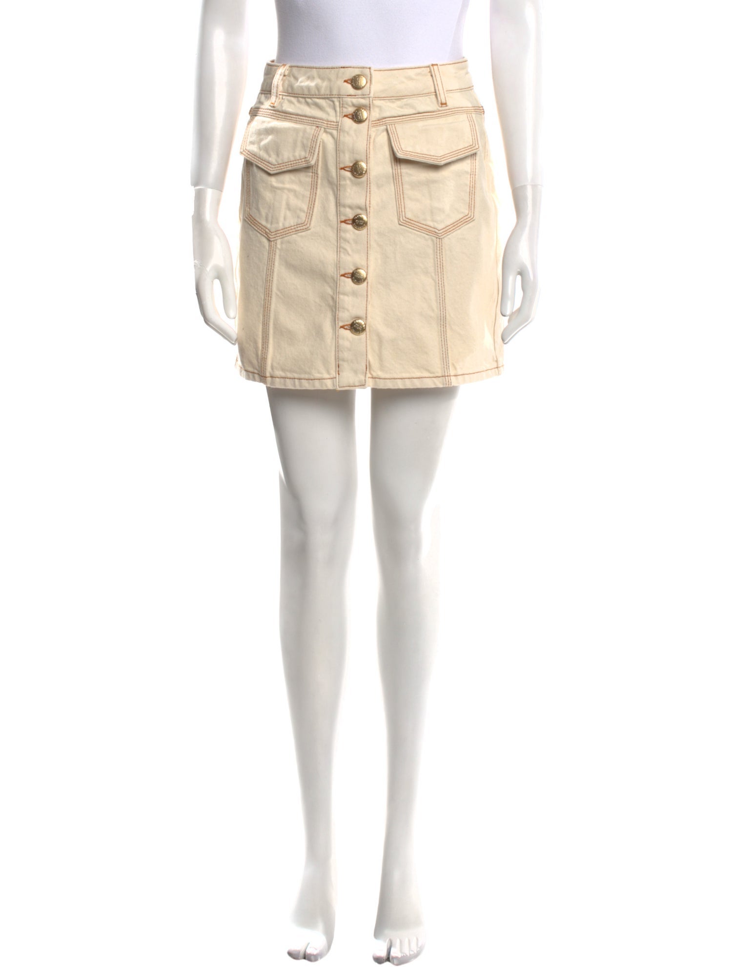 Farm Rio Whipstitch Trim Mini Skirt