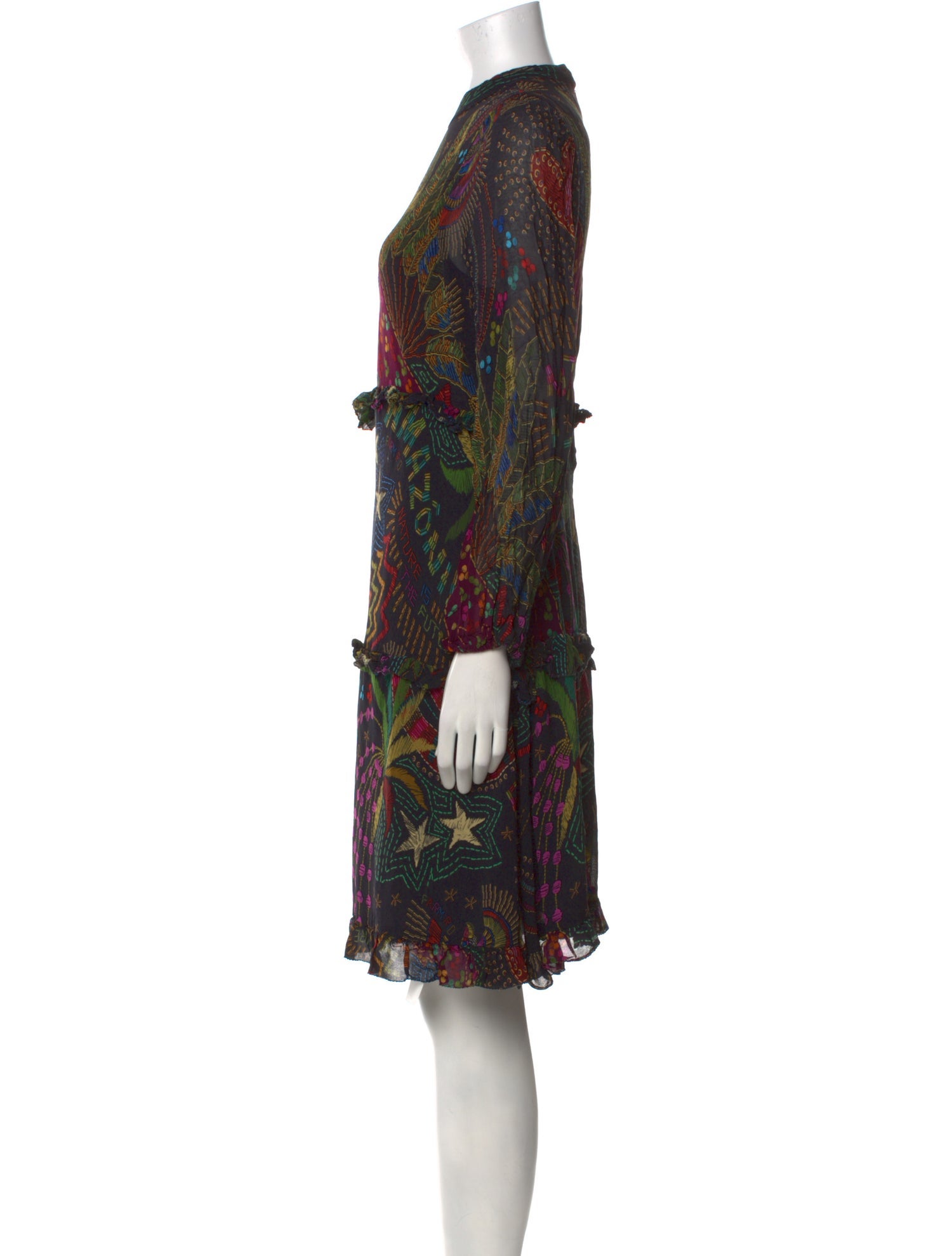 Farm Rio Printed Knee-Length Dress