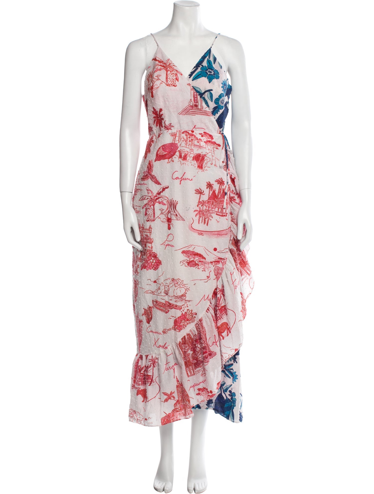 Farm Rio Printed Long Dress