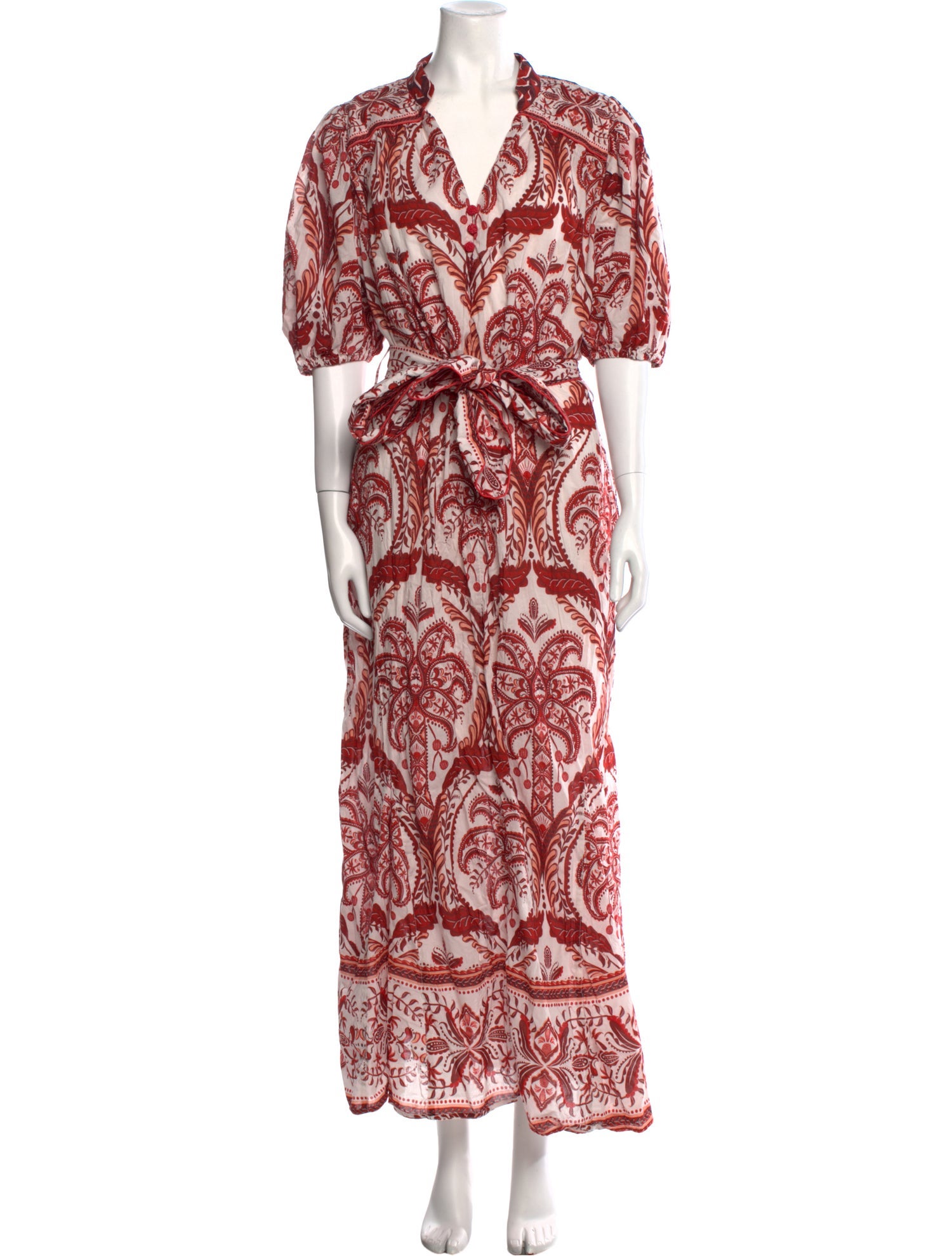 Farm Rio Paisley Print Long Dress