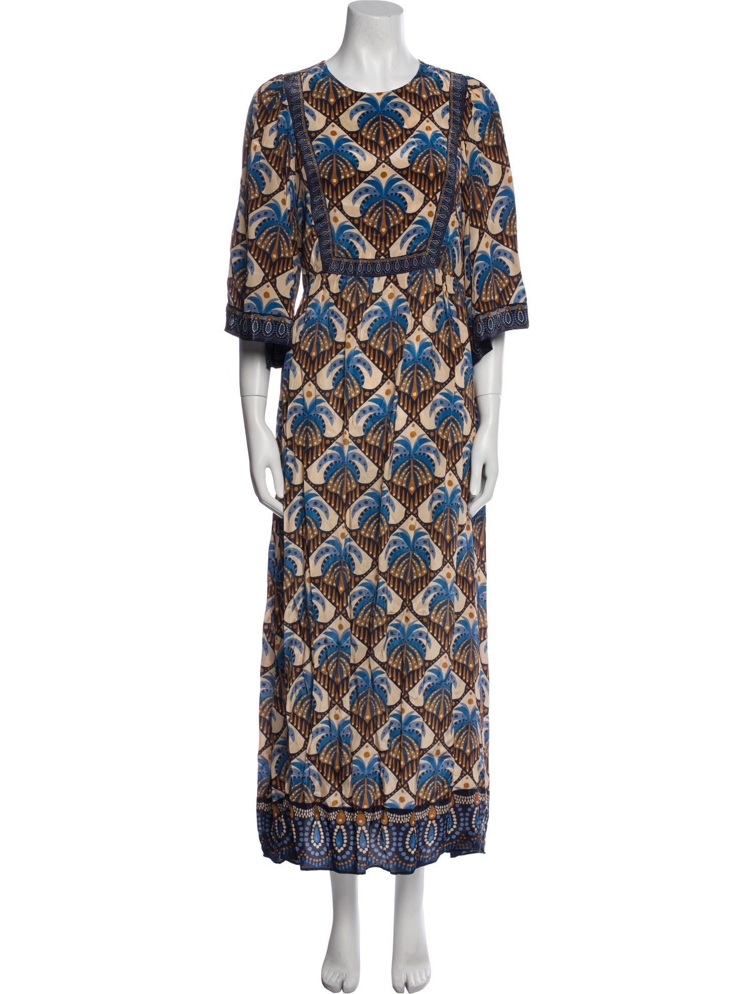 Farm Rio Printed Long Dress