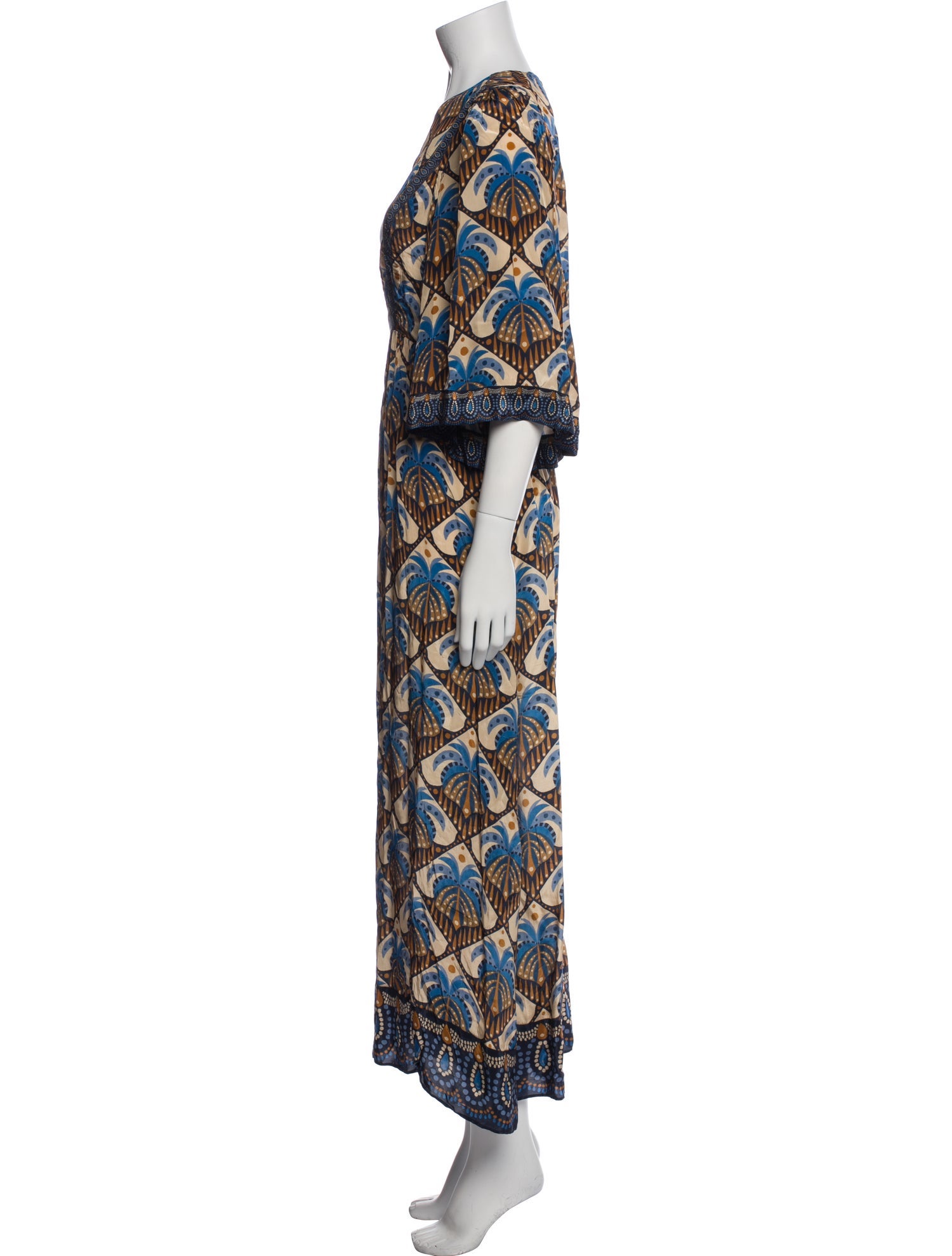 Farm Rio Printed Long Dress