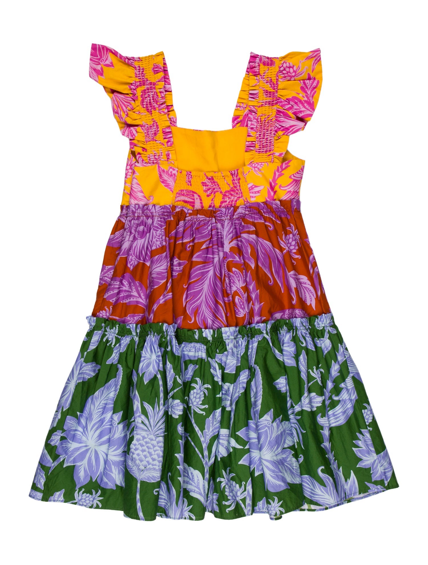 Farm Rio Floral Print Mini Dress