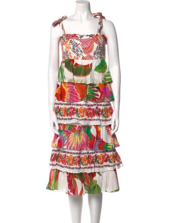 Farm Rio Floral Print Mini Dress