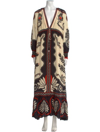 Farm Rio Printed Long Dress