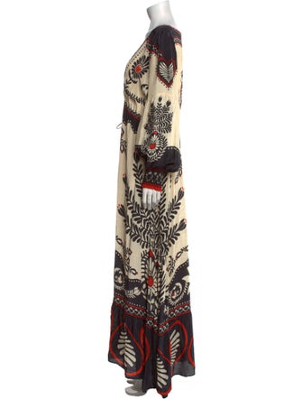 Farm Rio Printed Long Dress