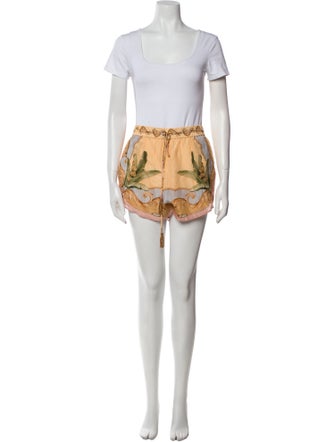 Farm Rio Printed Tassel Accents Short Set