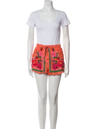 Farm Rio Printed Tassel Accents Short Set