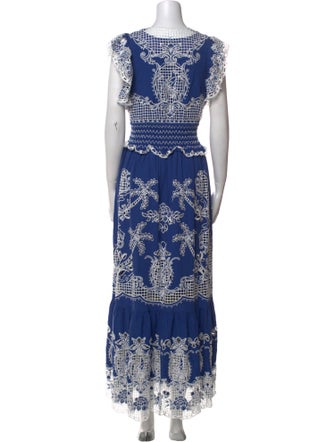 Farm Rio Printed Long Dress