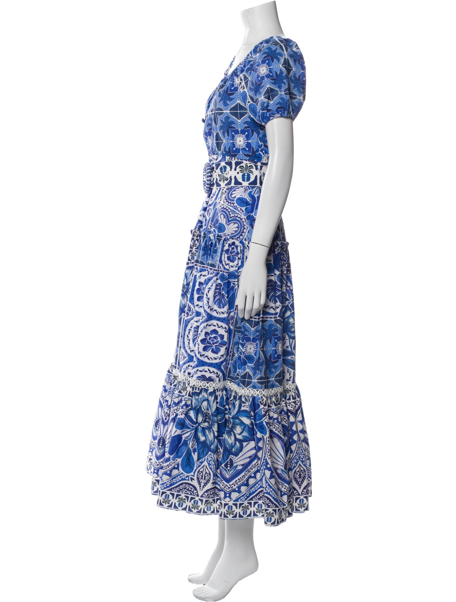 Farm Rio Printed Long Dress w/ Tags