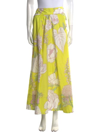 Farm Rio Floral Print Midi Length Skirt