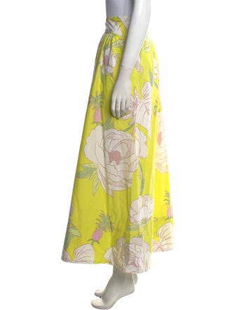 Farm Rio Floral Print Midi Length Skirt