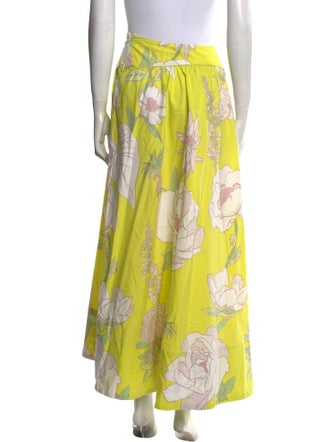 Farm Rio Floral Print Midi Length Skirt