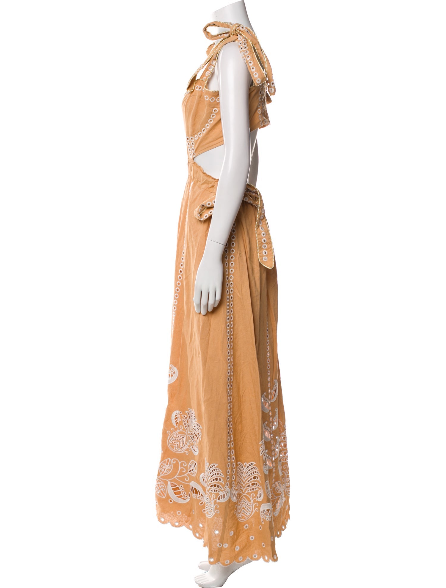 Farm Rio Linen Midi Length Dress