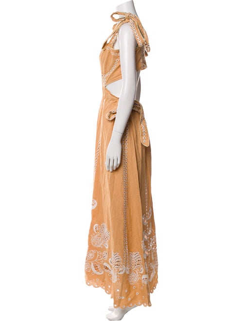 Farm Rio Linen Midi Length Dress