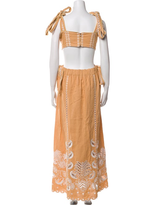 Farm Rio Linen Midi Length Dress