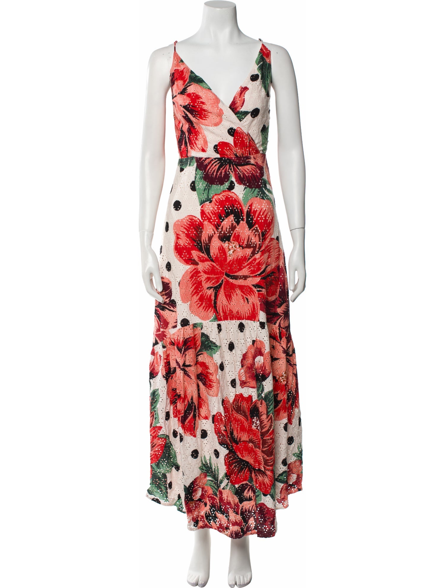 Farm Rio Floral Print Long Dress