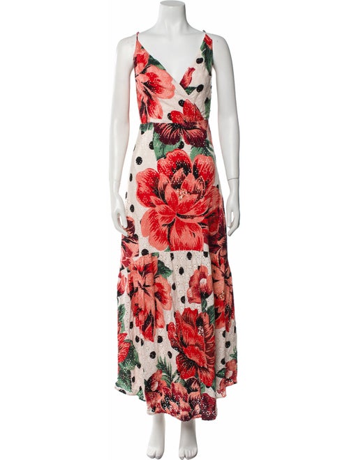 Farm Rio Floral Print Long Dress